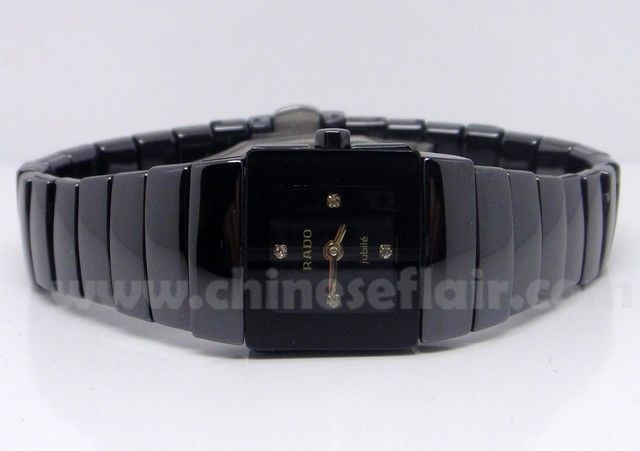 Best Copy Rado Jubile Black Ceramic Watch Ladies Size